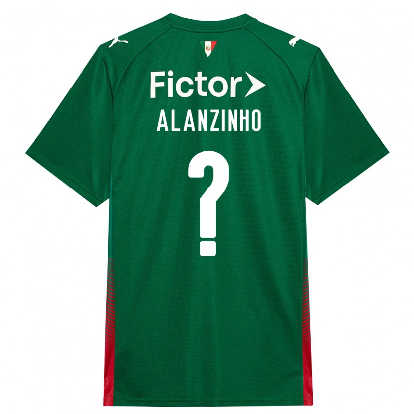 Danxen Femme Maillot Alanzinho #0 Vert Rouge Blanc Tenues Domicile 2026/27 T-Shirt