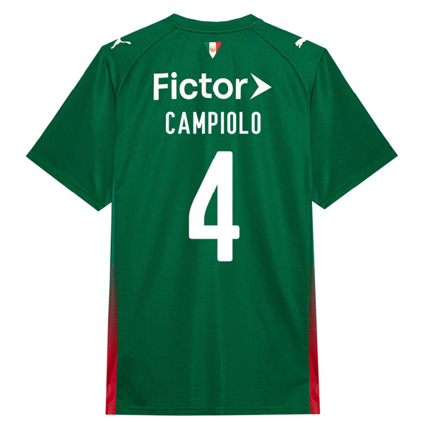 Danxen Femme Maillot Giovanna Campiolo #4 Vert Rouge Blanc Tenues Domicile 2026/27 T-Shirt