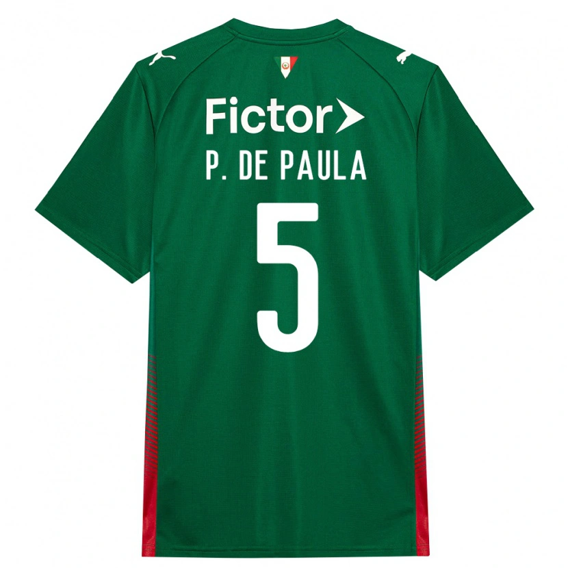 Danxen Femme Maillot Patrick De Paula #5 Vert Rouge Blanc Tenues Domicile 2026/27 T-Shirt