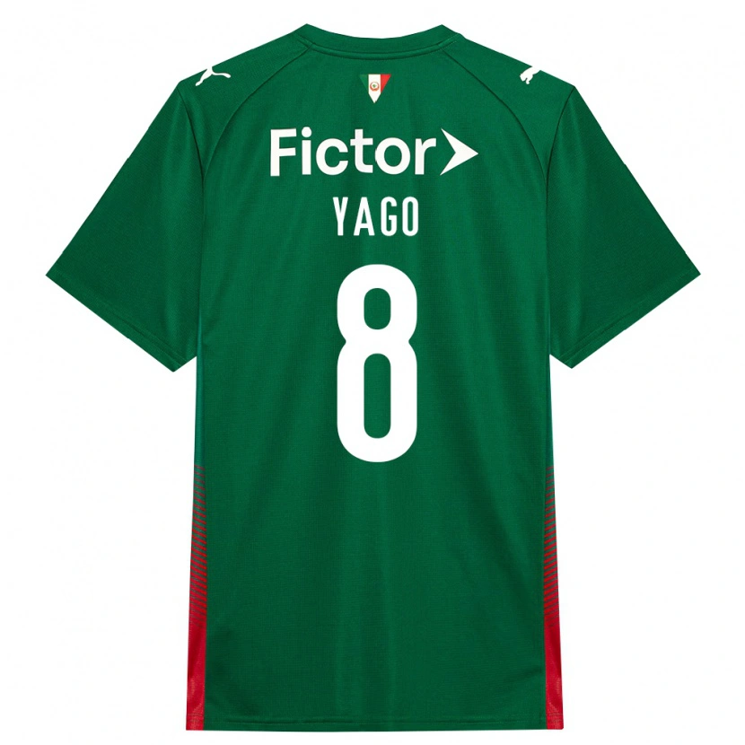 Danxen Femme Maillot Ruan Yago #8 Vert Rouge Blanc Tenues Domicile 2026/27 T-Shirt