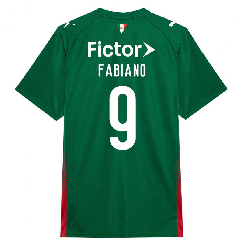Danxen Femme Maillot Fabiano Rodrigues Pereira #9 Vert Rouge Blanc Tenues Domicile 2026/27 T-Shirt
