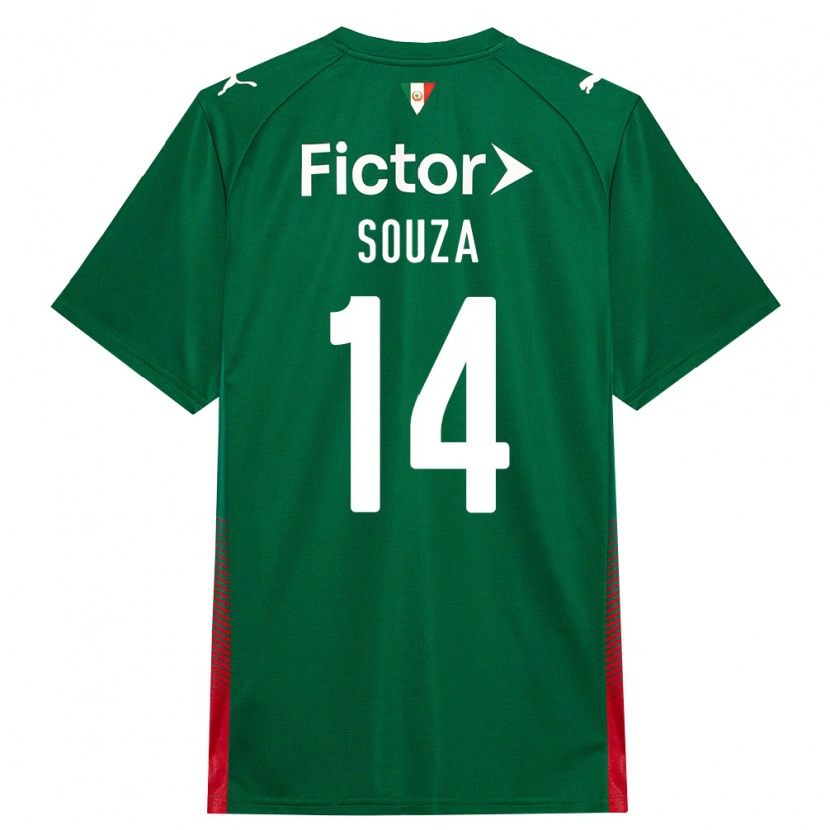 Danxen Femme Maillot Luiz Fernando #14 Vert Rouge Blanc Tenues Domicile 2026/27 T-Shirt