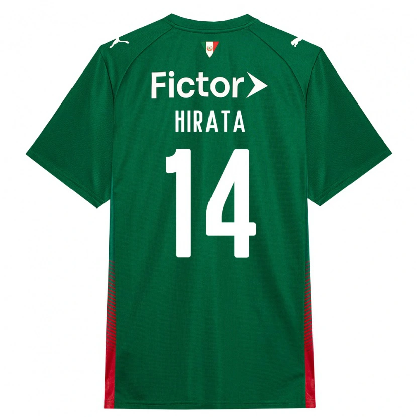Danxen Femme Maillot Bruna Hirata #14 Vert Rouge Blanc Tenues Domicile 2026/27 T-Shirt