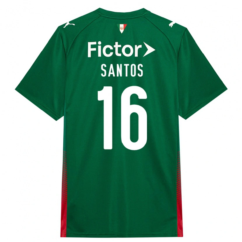 Danxen Femme Maillot Gaby Santos #16 Vert Rouge Blanc Tenues Domicile 2026/27 T-Shirt