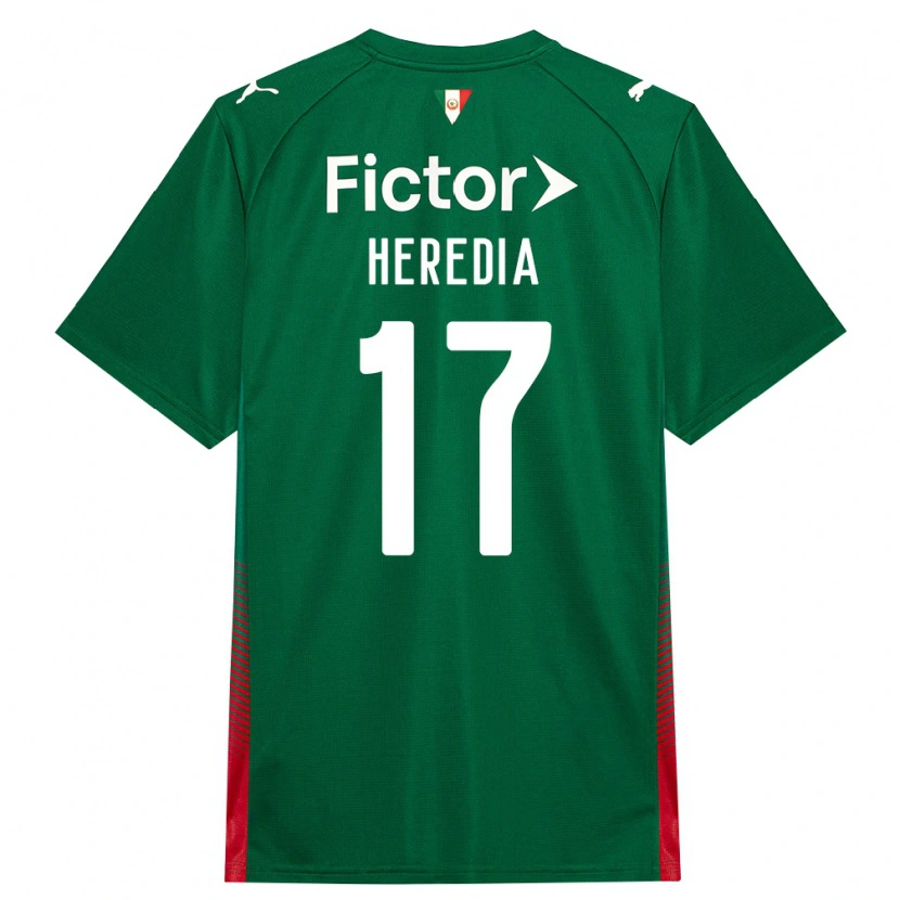 Danxen Femme Maillot Jesus Heredia #17 Vert Rouge Blanc Tenues Domicile 2026/27 T-Shirt