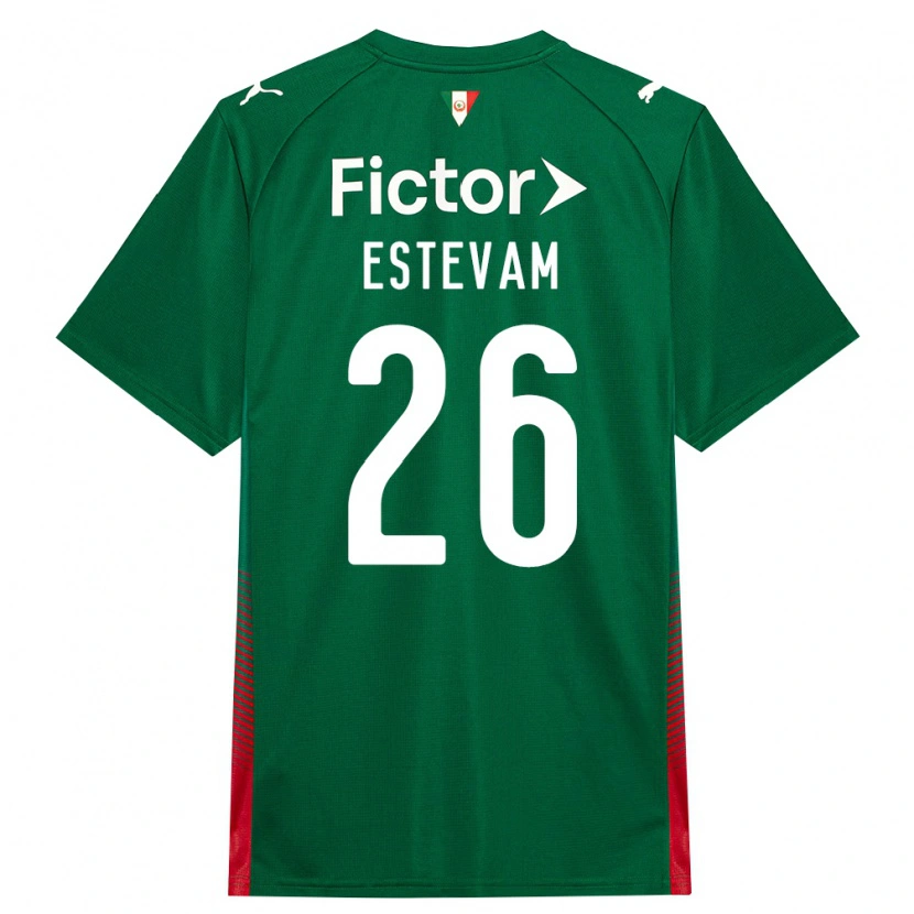 Danxen Femme Maillot Laís Estevam #26 Vert Rouge Blanc Tenues Domicile 2026/27 T-Shirt