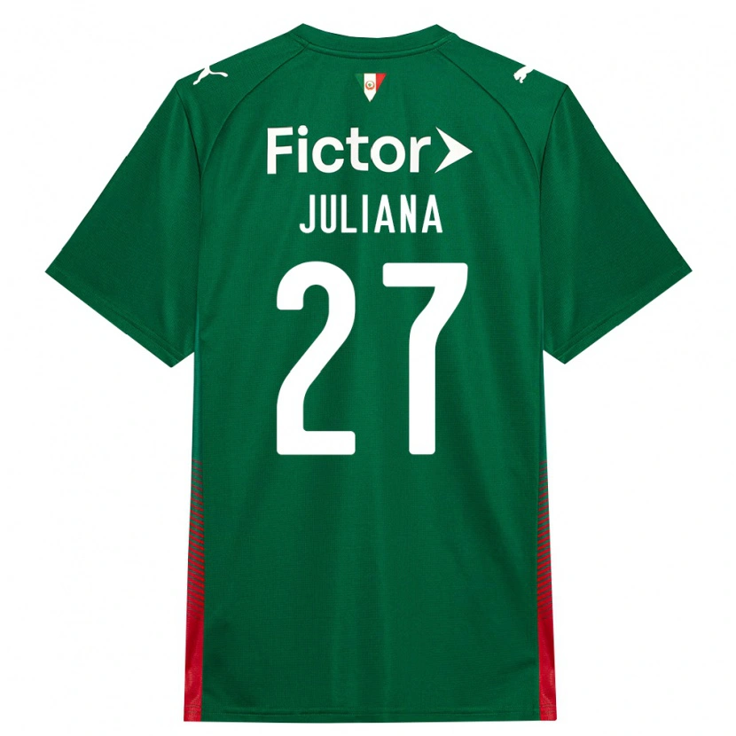 Danxen Femme Maillot Juliana #27 Vert Rouge Blanc Tenues Domicile 2026/27 T-Shirt