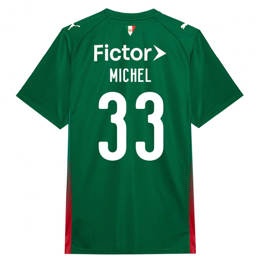 Danxen Femme Maillot Michel #33 Vert Rouge Blanc Tenues Domicile 2026/27 T-Shirt