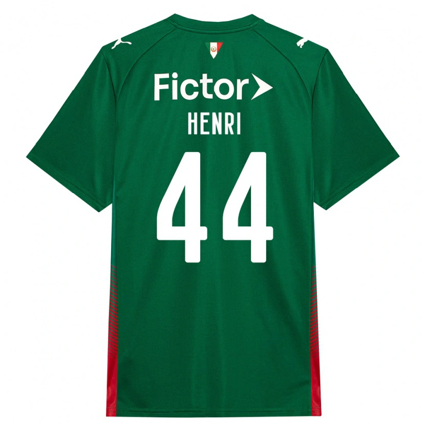 Danxen Femme Maillot Henri #44 Vert Rouge Blanc Tenues Domicile 2026/27 T-Shirt