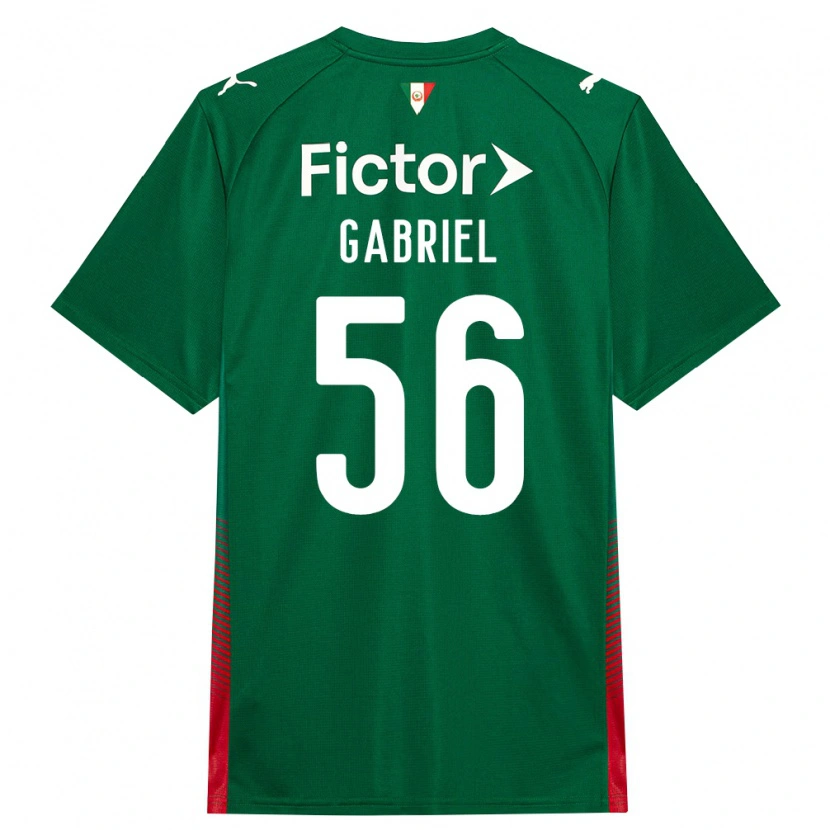 Danxen Femme Maillot Arthur Gabriel #56 Vert Rouge Blanc Tenues Domicile 2026/27 T-Shirt
