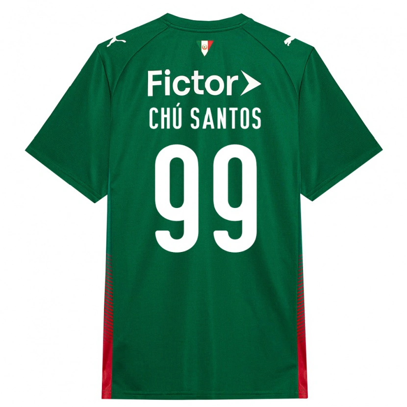 Danxen Femme Maillot Chú Santos #99 Vert Rouge Blanc Tenues Domicile 2026/27 T-Shirt