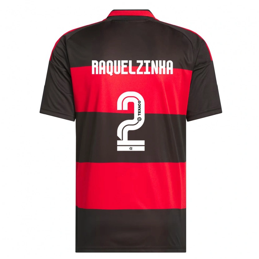 Danxen Femme Maillot Raquelzinha #2 Rouge Noir Blanc Tenues Domicile 2026/27 T-Shirt
