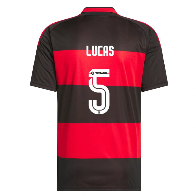 Danxen Femme Maillot Rayan Lucas #5 Rouge Noir Blanc Tenues Domicile 2026/27 T-Shirt