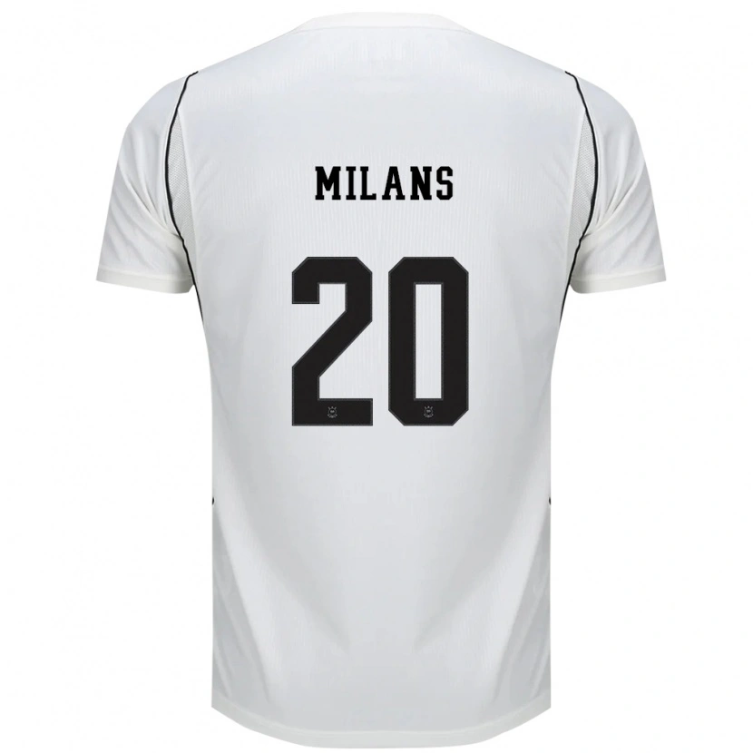 Danxen Femme Maillot Pedro Milans #20 Blanc Noir Rouge Tenues Domicile 2026/27 T-Shirt
