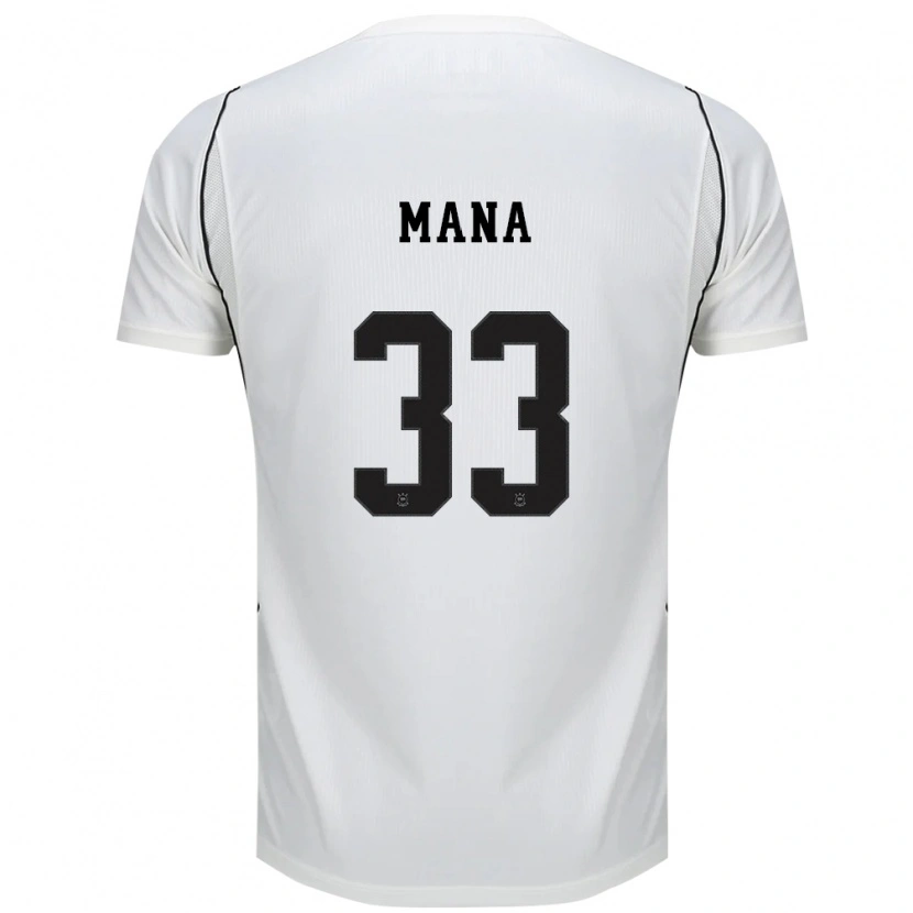 Danxen Femme Maillot Léo Mana #33 Blanc Noir Rouge Tenues Domicile 2026/27 T-Shirt