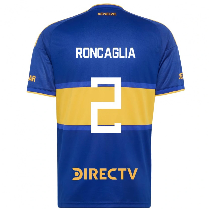 Danxen Femme Maillot Facundo Roncaglia #2 Bleu Royal Jaune Tenues Domicile 2026/27 T-Shirt
