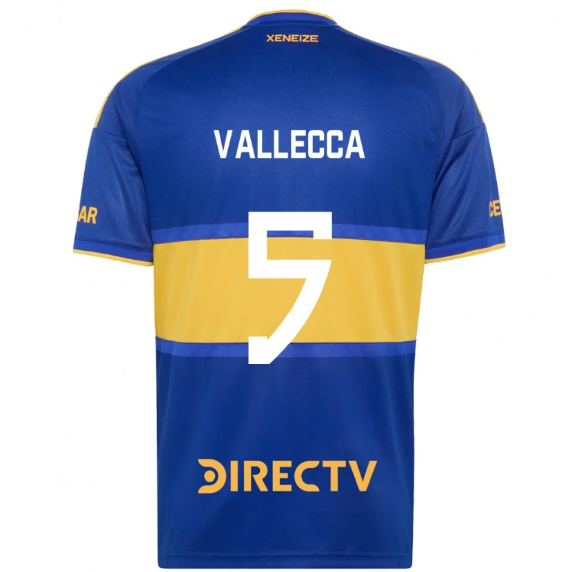 Danxen Femme Maillot Santiago Vallecca #5 Bleu Royal Jaune Tenues Domicile 2026/27 T-Shirt