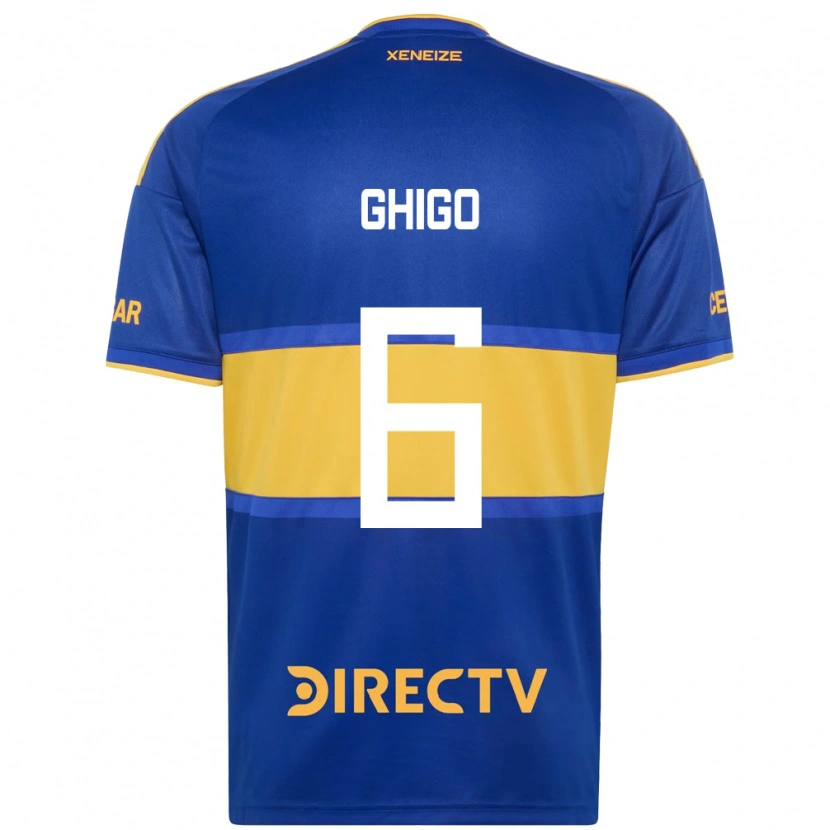 Danxen Femme Maillot Cecilia Ghigo #6 Bleu Royal Jaune Tenues Domicile 2026/27 T-Shirt