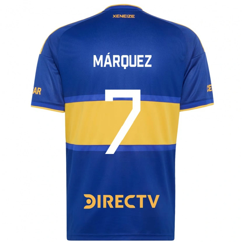 Danxen Femme Maillot Tomás Márquez #7 Bleu Royal Jaune Tenues Domicile 2026/27 T-Shirt