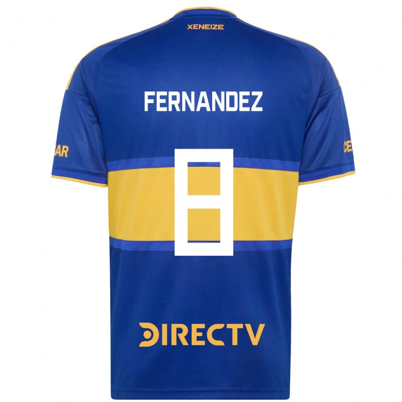 Danxen Femme Maillot Guillermo Fernandez #8 Bleu Royal Jaune Tenues Domicile 2026/27 T-Shirt