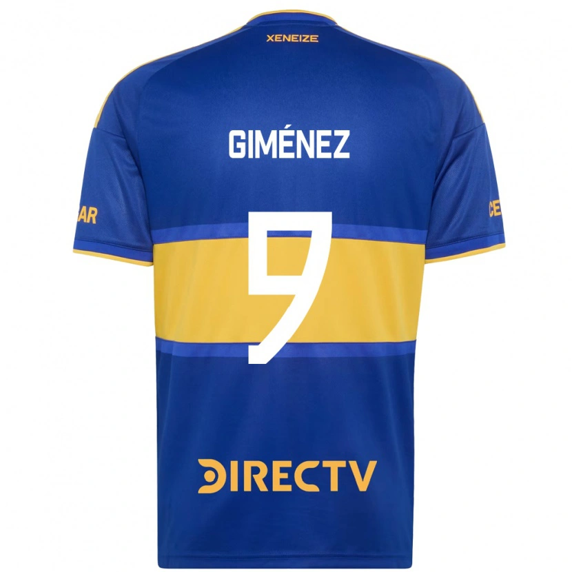 Danxen Femme Maillot Milton Giménez #9 Bleu Royal Jaune Tenues Domicile 2026/27 T-Shirt