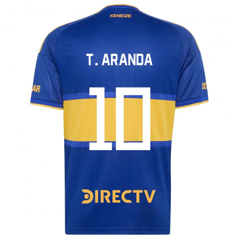 Danxen Femme Maillot Tomás Aranda #10 Bleu Royal Jaune Tenues Domicile 2026/27 T-Shirt