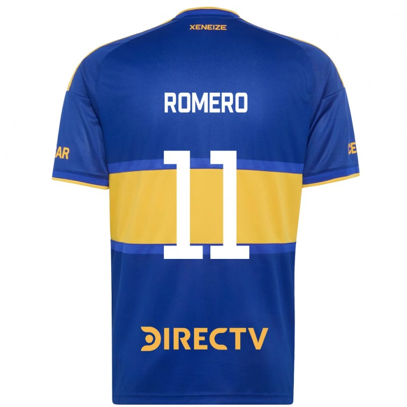 Danxen Femme Maillot Ángel Romero #11 Bleu Royal Jaune Tenues Domicile 2026/27 T-Shirt