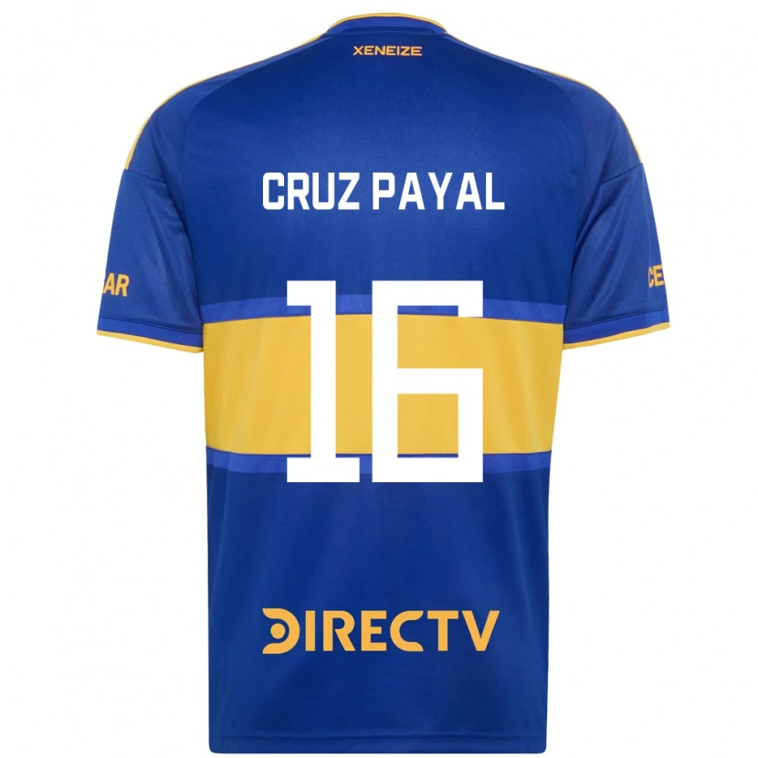 Danxen Femme Maillot Juan Cruz Payal #16 Bleu Royal Jaune Tenues Domicile 2026/27 T-Shirt