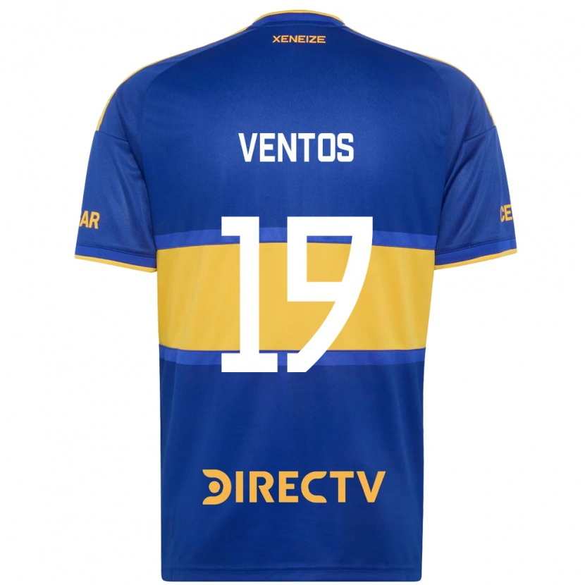 Danxen Femme Maillot Miguel Ventos #19 Bleu Royal Jaune Tenues Domicile 2026/27 T-Shirt