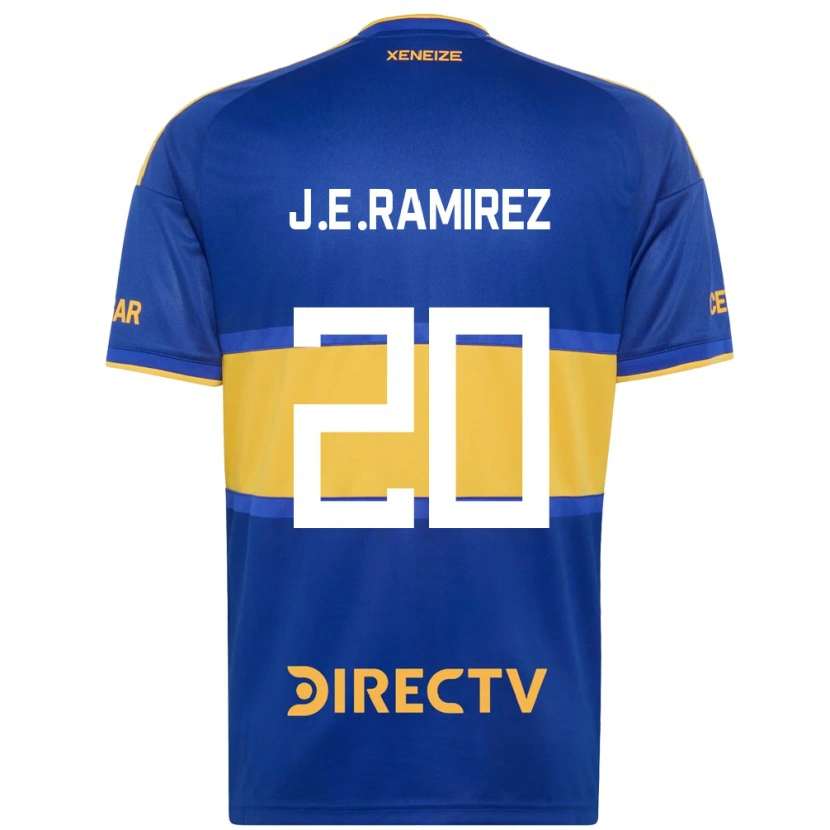 Danxen Femme Maillot Juan Edgardo Ramirez #20 Bleu Royal Jaune Tenues Domicile 2026/27 T-Shirt