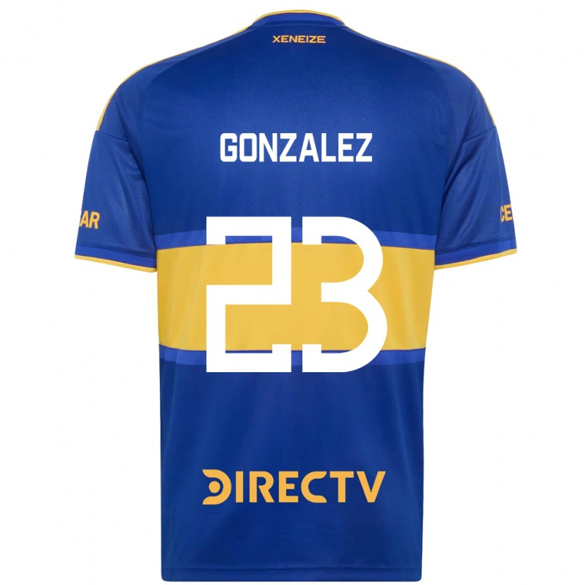 Danxen Femme Maillot Diego Gonzalez #23 Bleu Royal Jaune Tenues Domicile 2026/27 T-Shirt