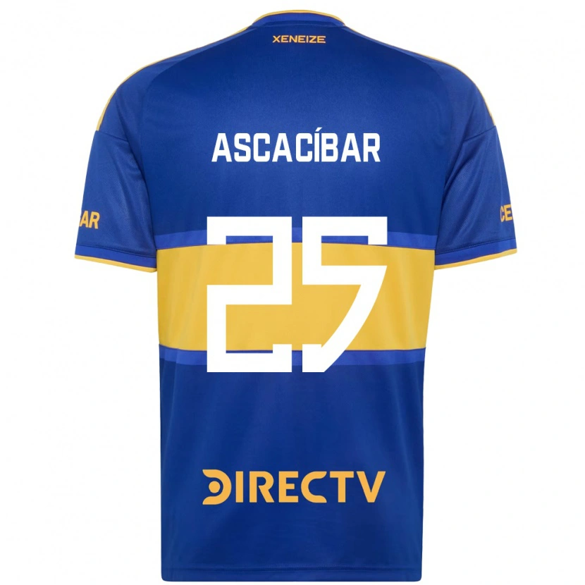 Danxen Femme Maillot Santiago Ascacíbar #25 Bleu Royal Jaune Tenues Domicile 2026/27 T-Shirt