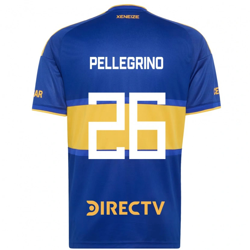 Danxen Femme Maillot Marco Pellegrino #26 Bleu Royal Jaune Tenues Domicile 2026/27 T-Shirt