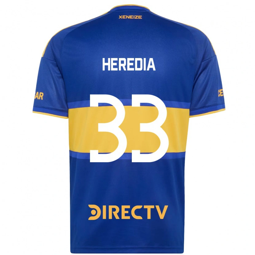 Danxen Femme Maillot Agustín Heredia #33 Bleu Royal Jaune Tenues Domicile 2026/27 T-Shirt