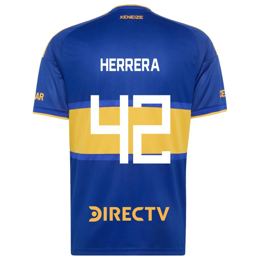 Danxen Femme Maillot Facundo Herrera #42 Bleu Royal Jaune Tenues Domicile 2026/27 T-Shirt