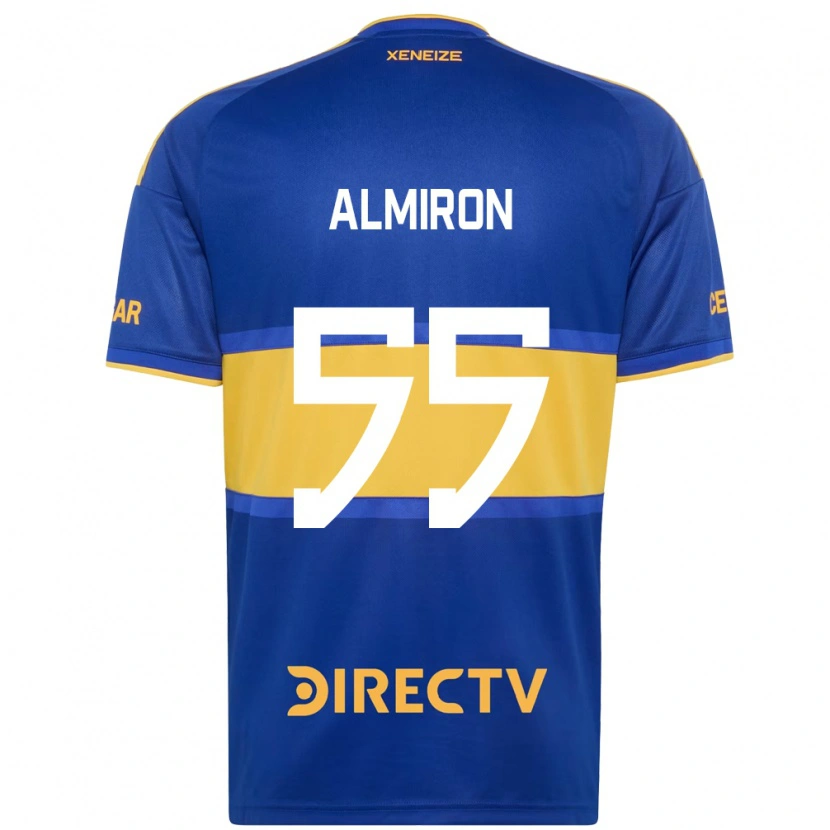 Danxen Femme Maillot Ezequiel Almiron #55 Bleu Royal Jaune Tenues Domicile 2026/27 T-Shirt