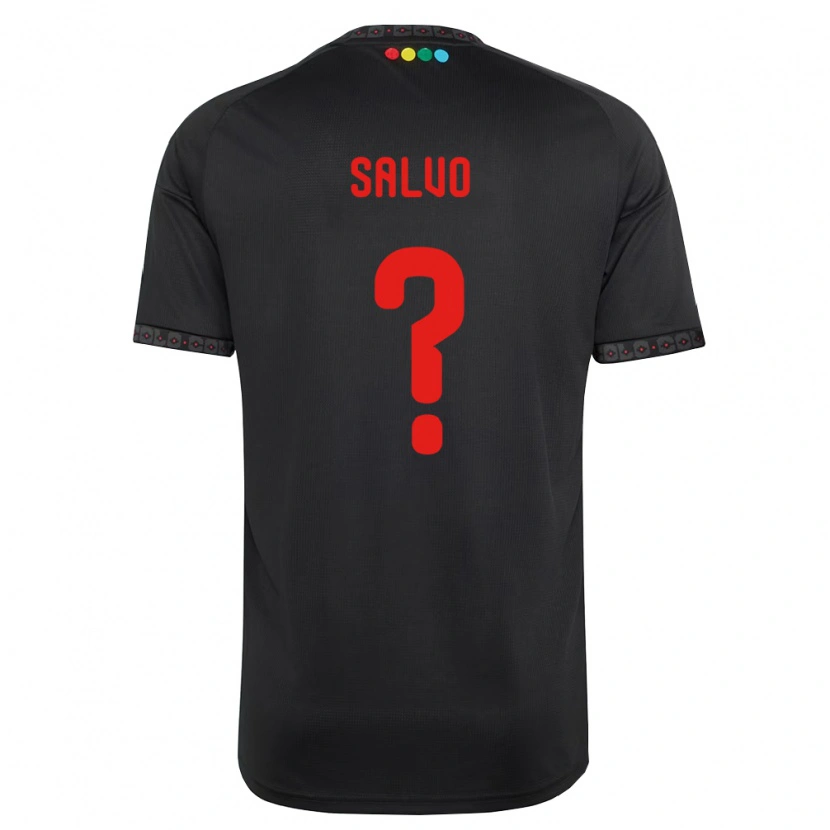Danxen Femme Maillot Claudio Salvo #0 Noir Rouge Tenues Extérieur 2026/27 T-Shirt