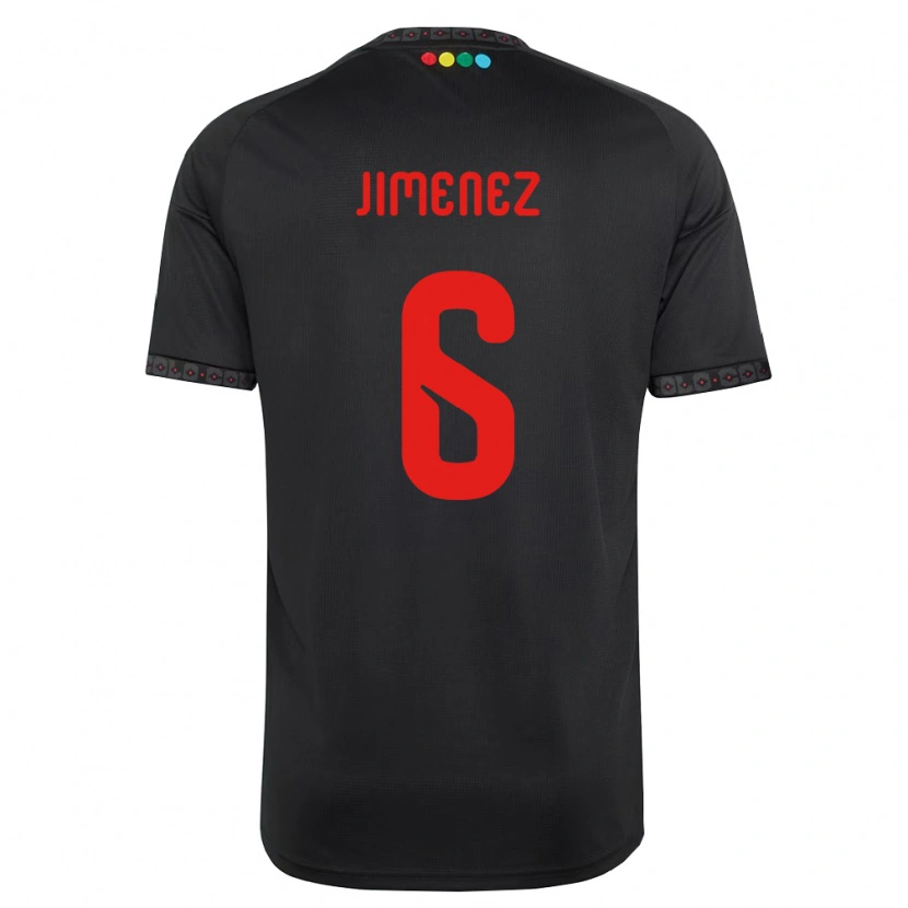 Danxen Femme Maillot Yastin Jiménez #6 Noir Rouge Tenues Extérieur 2026/27 T-Shirt