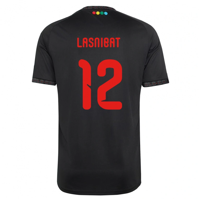 Danxen Femme Maillot Pablo Lasnibat #12 Noir Rouge Tenues Extérieur 2026/27 T-Shirt