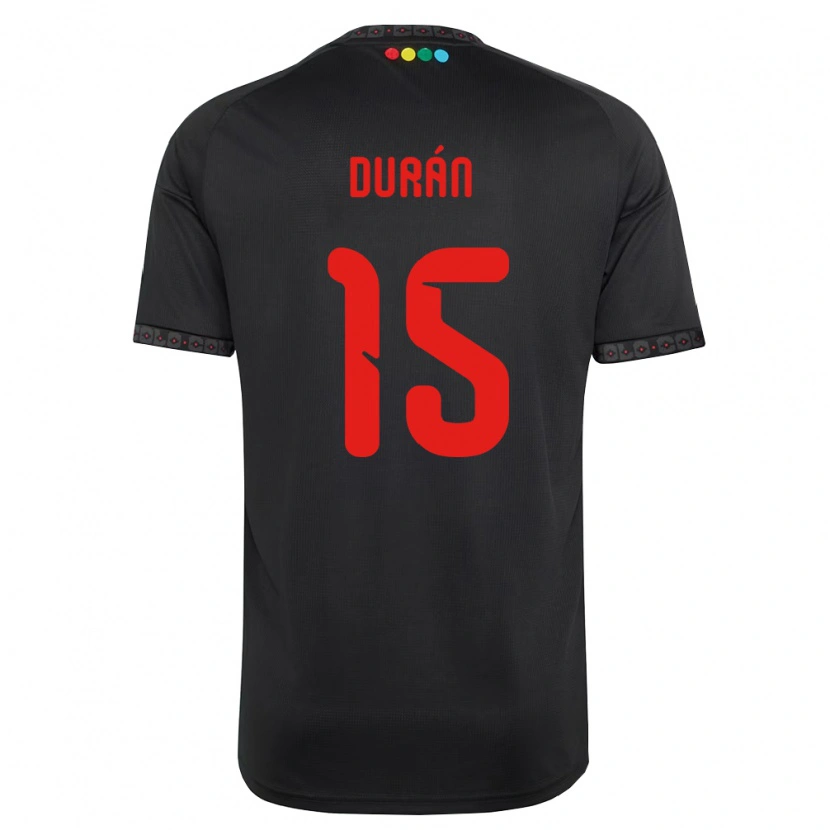 Danxen Femme Maillot José Durán #15 Noir Rouge Tenues Extérieur 2026/27 T-Shirt