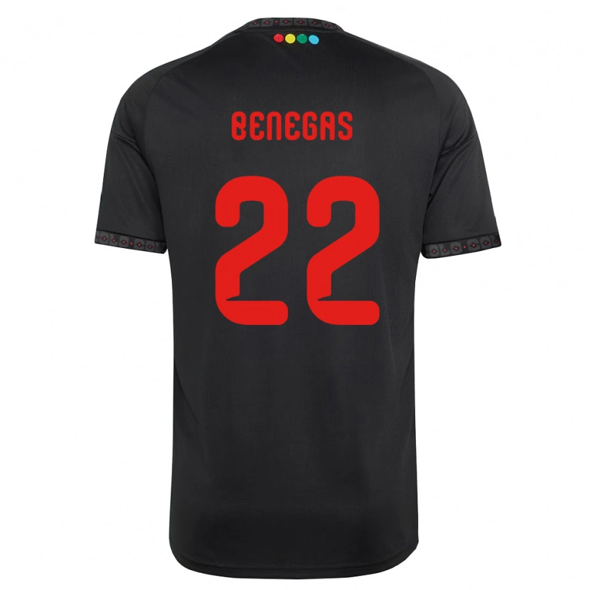 Danxen Femme Maillot Leandro Benegas #22 Noir Rouge Tenues Extérieur 2026/27 T-Shirt