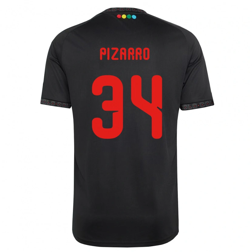 Danxen Femme Maillot Vicente Pizarro #34 Noir Rouge Tenues Extérieur 2026/27 T-Shirt