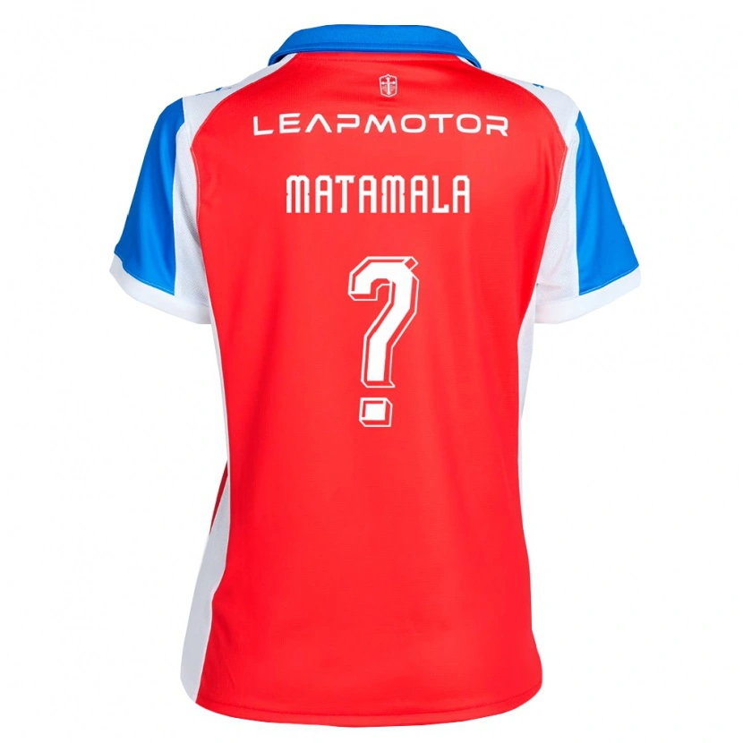 Danxen Femme Maillot Camilo Matamala #0 Rouge Bleu Tenues Extérieur 2026/27 T-Shirt
