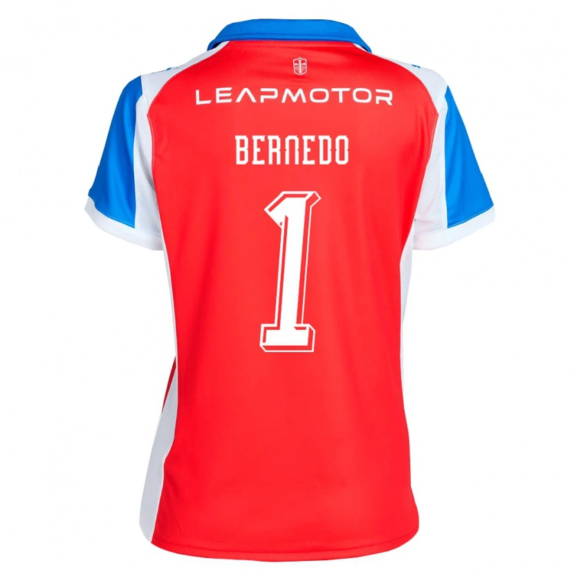 Danxen Femme Maillot Vicente Bernedo #1 Rouge Bleu Tenues Extérieur 2026/27 T-Shirt