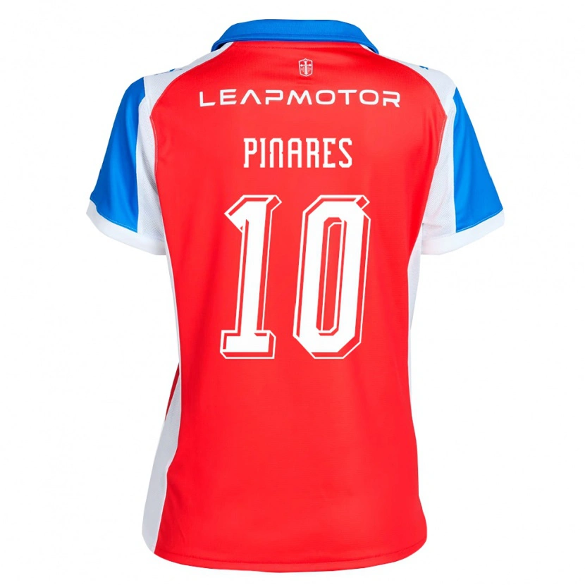 Danxen Femme Maillot Cesar Pinares #10 Rouge Bleu Tenues Extérieur 2026/27 T-Shirt