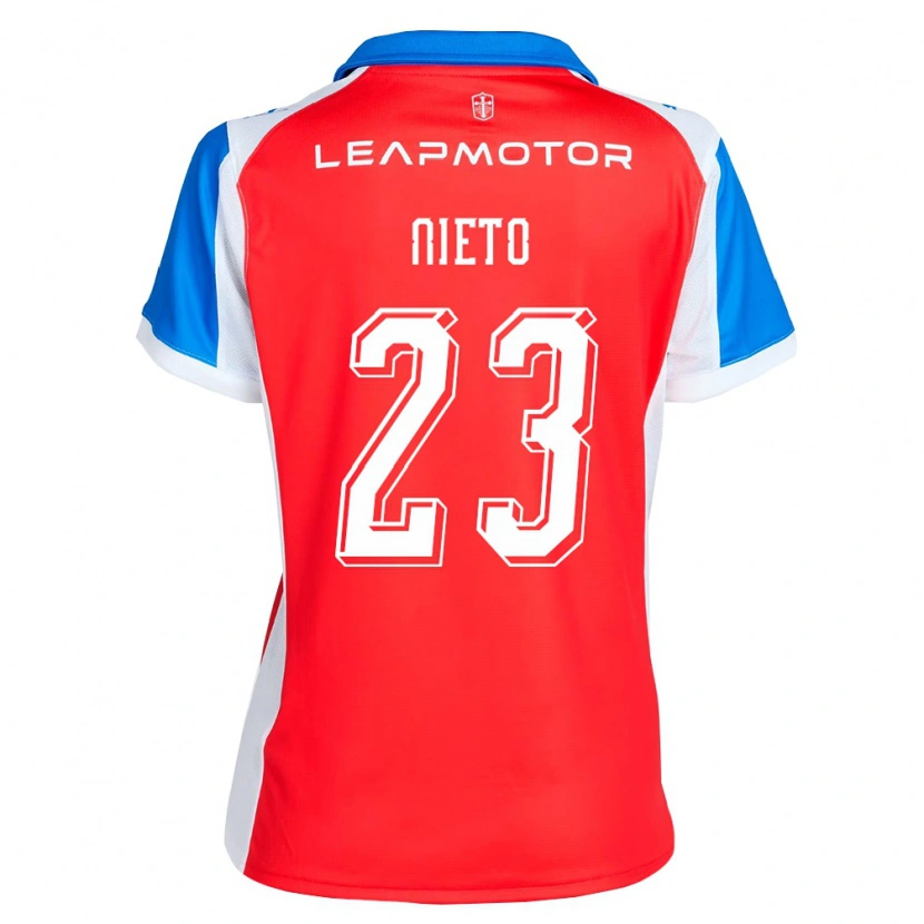 Danxen Femme Maillot Byron Nieto #23 Rouge Bleu Tenues Extérieur 2026/27 T-Shirt