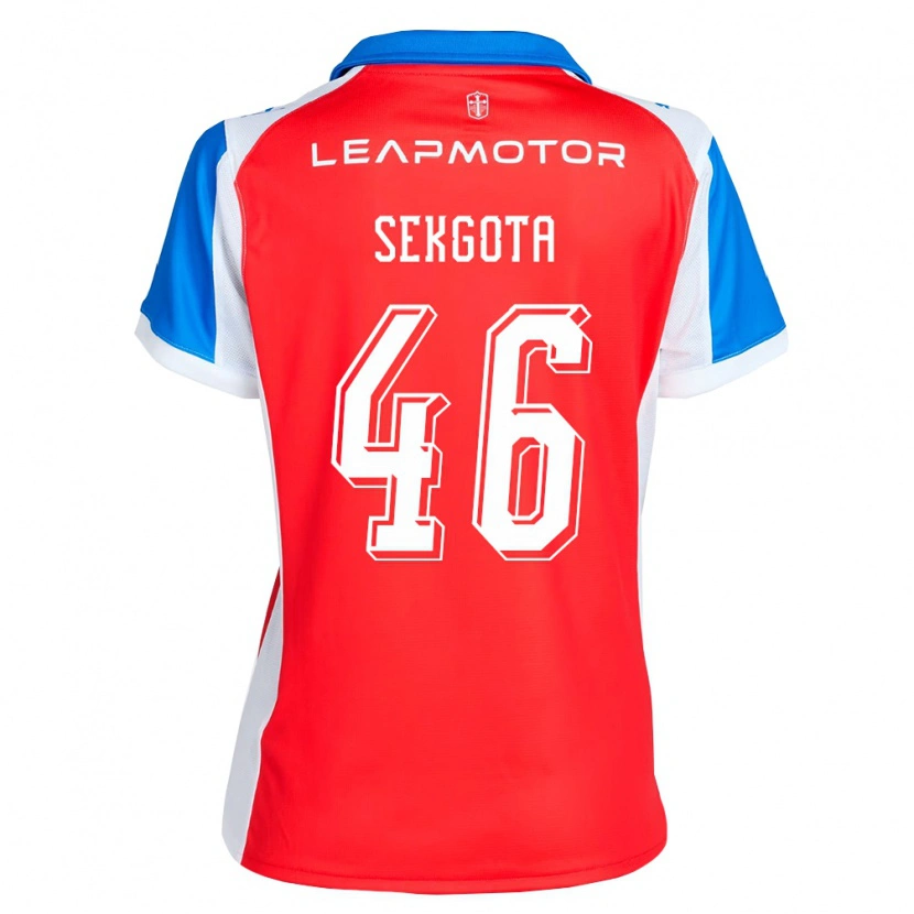 Danxen Femme Maillot Jeffrey Sekgota #46 Rouge Bleu Tenues Extérieur 2026/27 T-Shirt