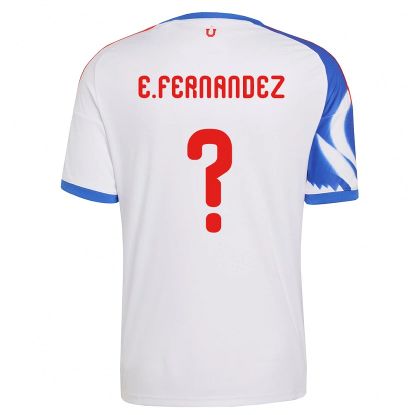 Danxen Femme Maillot Enzo Fernández #0 Blanc Bleu Marine Tenues Extérieur 2026/27 T-Shirt