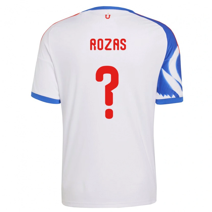 Danxen Femme Maillot Sergio Rozas #0 Blanc Bleu Marine Tenues Extérieur 2026/27 T-Shirt