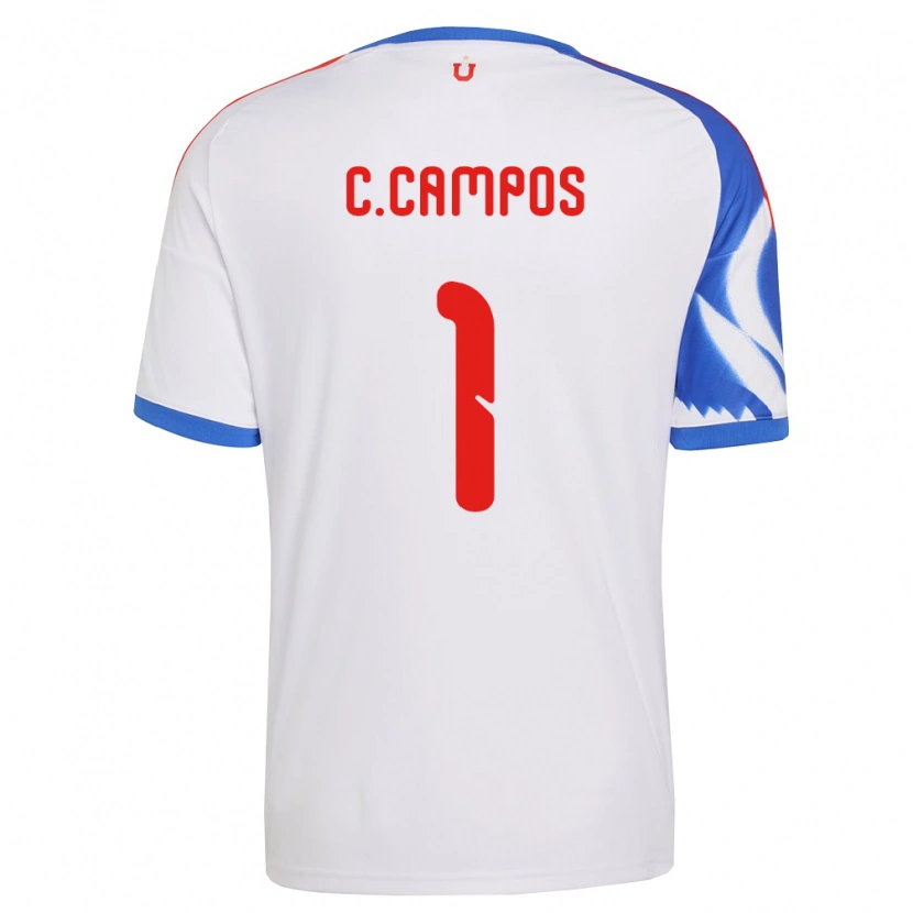 Danxen Femme Maillot Cristóbal Campos #1 Blanc Bleu Marine Tenues Extérieur 2026/27 T-Shirt